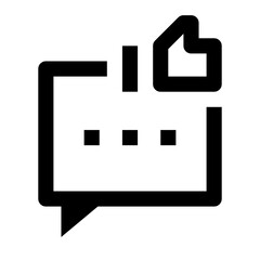 Feedback Simple Line Icon. Single icon, line vector icon
