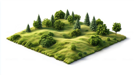 A beautiful small forest clipart