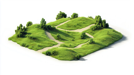 A beautiful small forest clipart