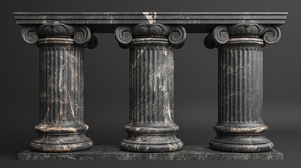 antique column isolated