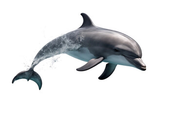 Fototapeta premium Dolphin isolated on transparent background