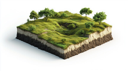 A beautiful small forest clipart