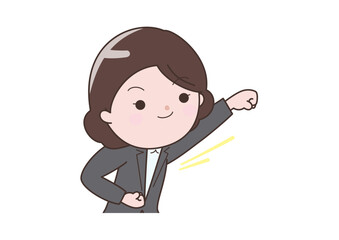 やる気満々ビジネスウーマン