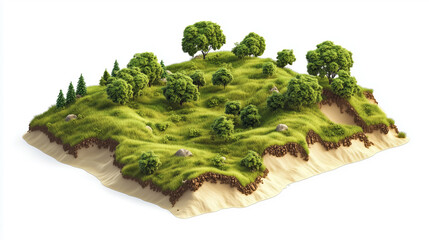 A beautiful small forest clipart