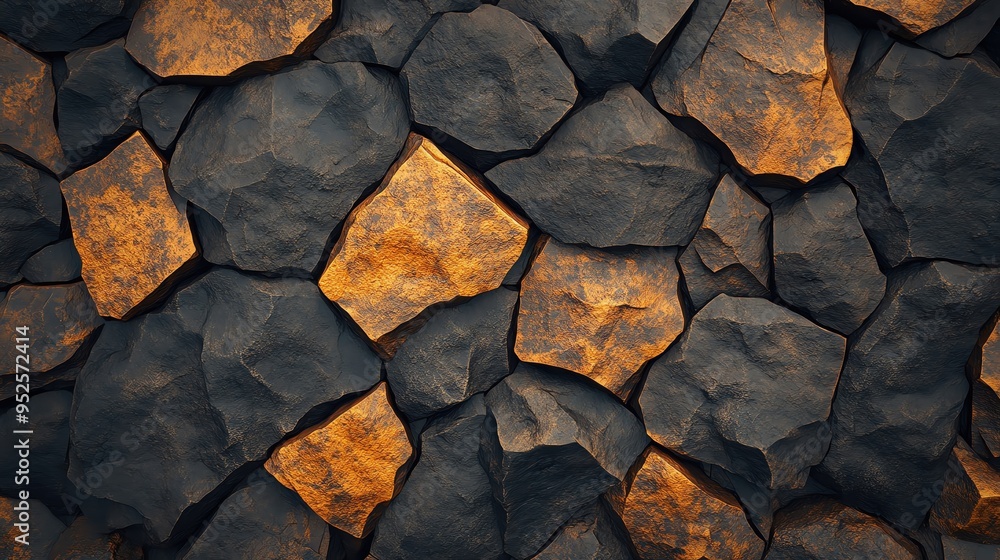 Poster a close-up view of textured stones showcasing unique colors and patterns, perfect for backgrounds an