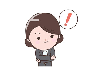 ひらめいたビジネスウーマン