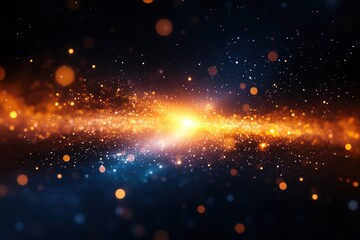 Fototapeta premium A stunning cosmic scene showcasing vibrant colors and sparkling stars in a vast universe, perfect for dreamers and science lovers.