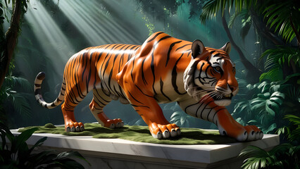 tiger in the jungle