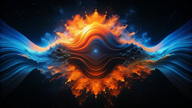 Art and creativity: an abstract image as a way to express emotions and feelings through color.
