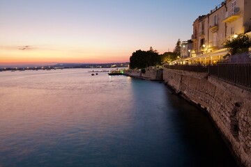 Isola di Ortigia, Siracusa al tramonto
