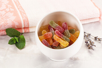 Sweet and sour marmalade worms