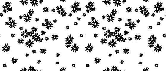 Seamless daisy pattern. Textile print pattern. Flowers pattern design.