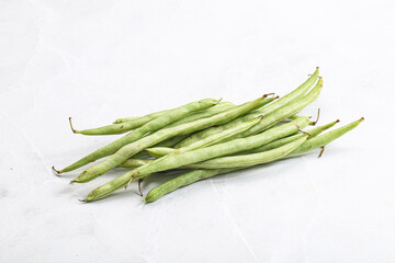 Raw fresh young green bean