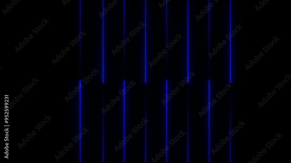 Poster neon line background animation.movement of neon diagonal lines or glowing light stripes on a black b