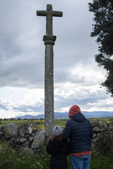 father and daughter walking and talking together friendly outdoors family rear view paternity 2024cfcfamilia 