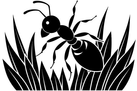 recommend clip art: Cornfield Ant silhouette vector art