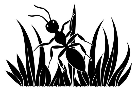 recommend clip art: Cornfield Ant silhouette vector art
