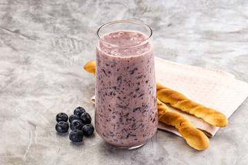 Blueberry milkshake sweet dessert drink