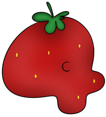 Red strawberry number 