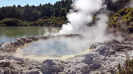 Whakarewarewa Geyser at Te Pui Thermal Park