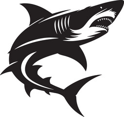 Shark Silhouette Vector Illustration