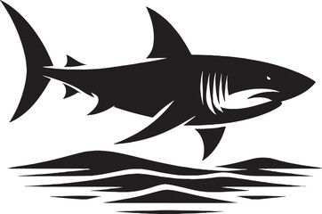 Shark Silhouette Vector Illustration