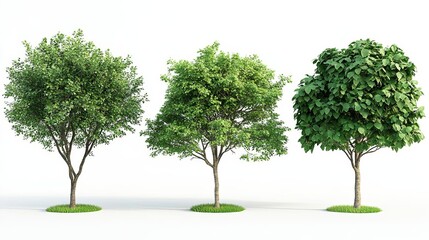 Four distinct trees