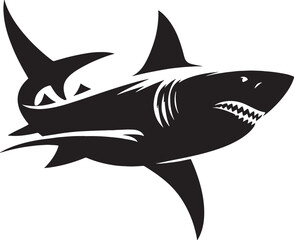 Shark Silhouette Vector Illustration