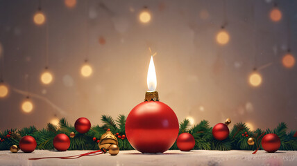
Christmas background .Traditional Christmas Decor with Lanterns with empty space for text