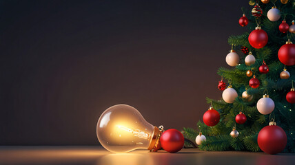 
Christmas background .Traditional Christmas Decor with Lanterns with empty space for text