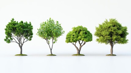 Fototapeta premium Four unique trees