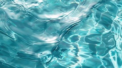 Blue Water Ripples with Clear Ocean Surface Texture