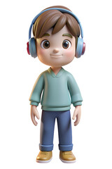 3d Cartoon Male Character Rendering