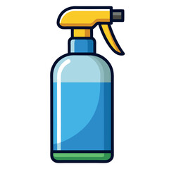 Clean Spray Bottle Vector Illustration