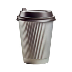 paper cup isolated on white