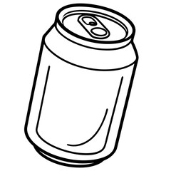 illustration of a can drink