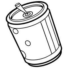 illustration of a can drink