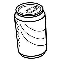illustration of a can drink