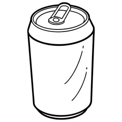 illustration of a can drink