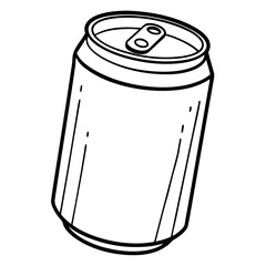 illustration of a can drink
