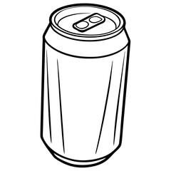illustration of a can drink