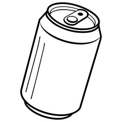 illustration of a can drink