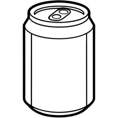 illustration of a can drink