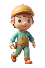 3d Cartoon Male Character Rendering