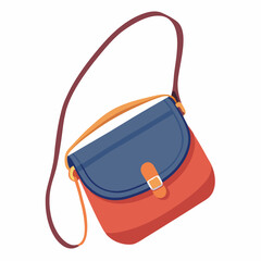 Crossbody Bag Vector Illustration