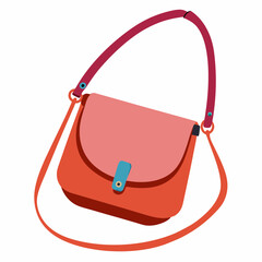 Crossbody Bag Vector Illustration