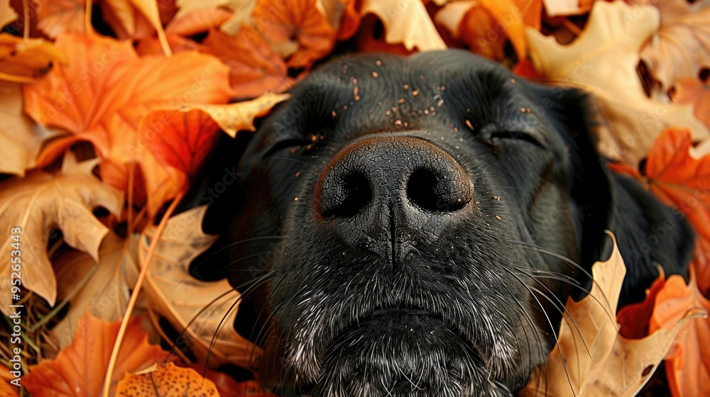 Wall mural A dog's nose 