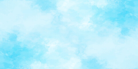 Abstract white and blue color frozen ice surface design background. soft sky blue watercolor sky and clouds, Light blue background with watercolor. gradient light white sky background with clouds.