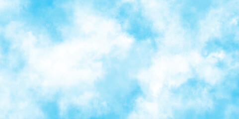 Abstract white and blue color frozen ice surface design background. soft sky blue watercolor sky and clouds, Light blue background with watercolor. gradient light white sky background with clouds.