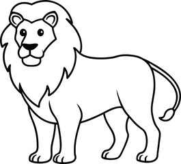 Obraz premium carton style new design a lion picture